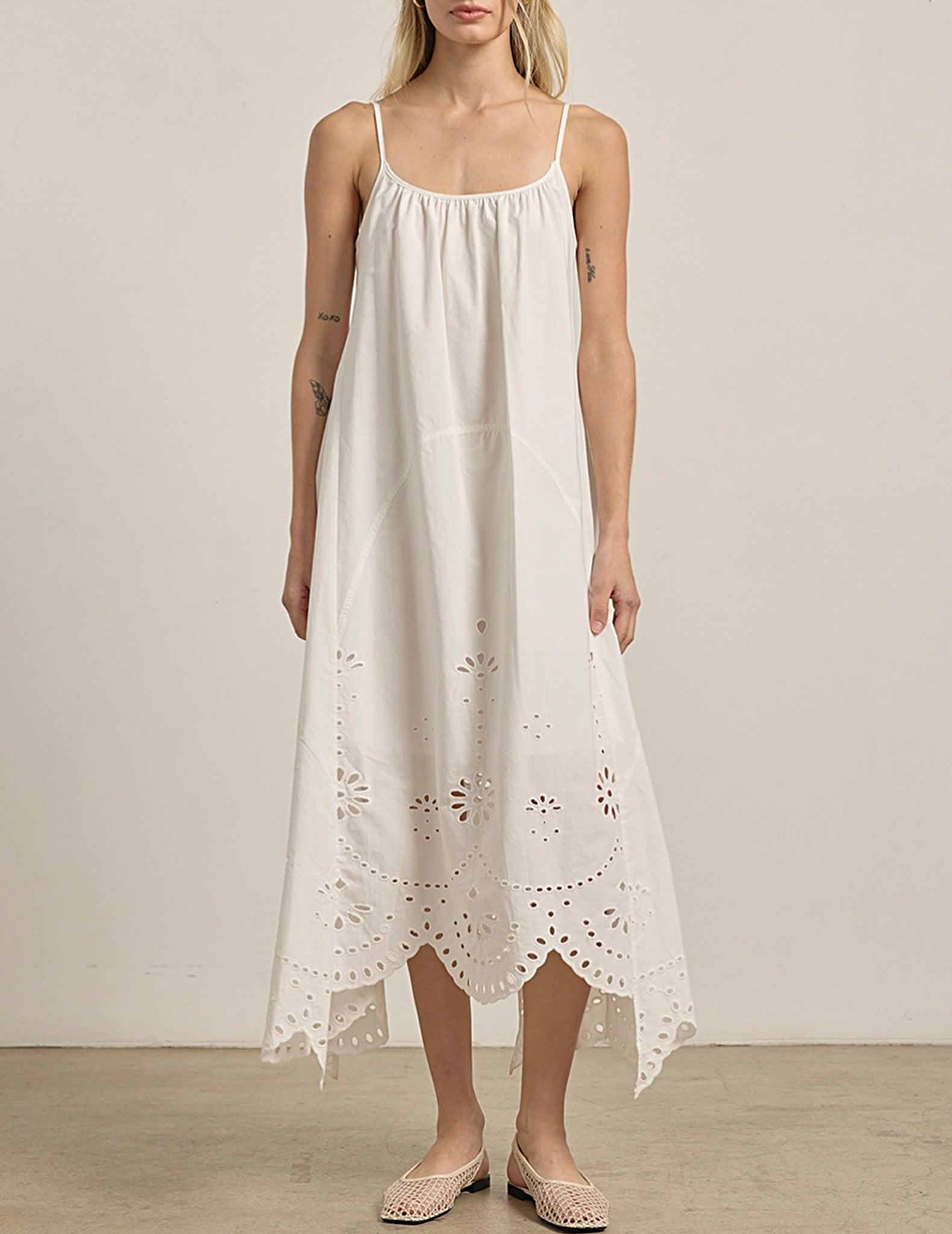 cotton tent dress Mallory White - White - Small season-ps25 Luxury Satin Colors:Teal 42 / hip Cocktail & Party Dresses