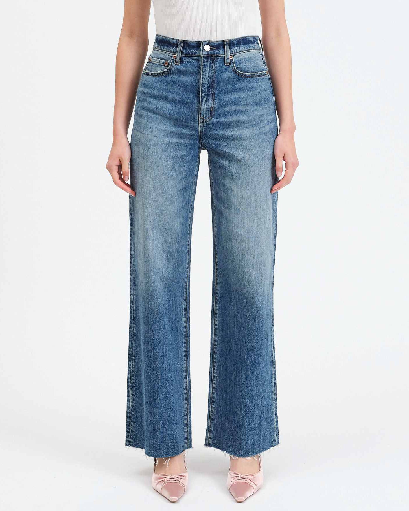 Daze Far Out High Rise Wide Leg Jeans – Cuffs.