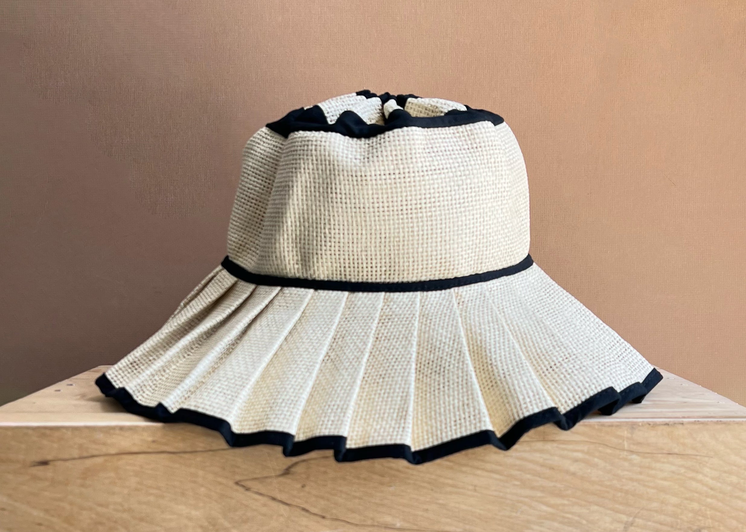 Maisie Foldable Pleated Straw Sunhat