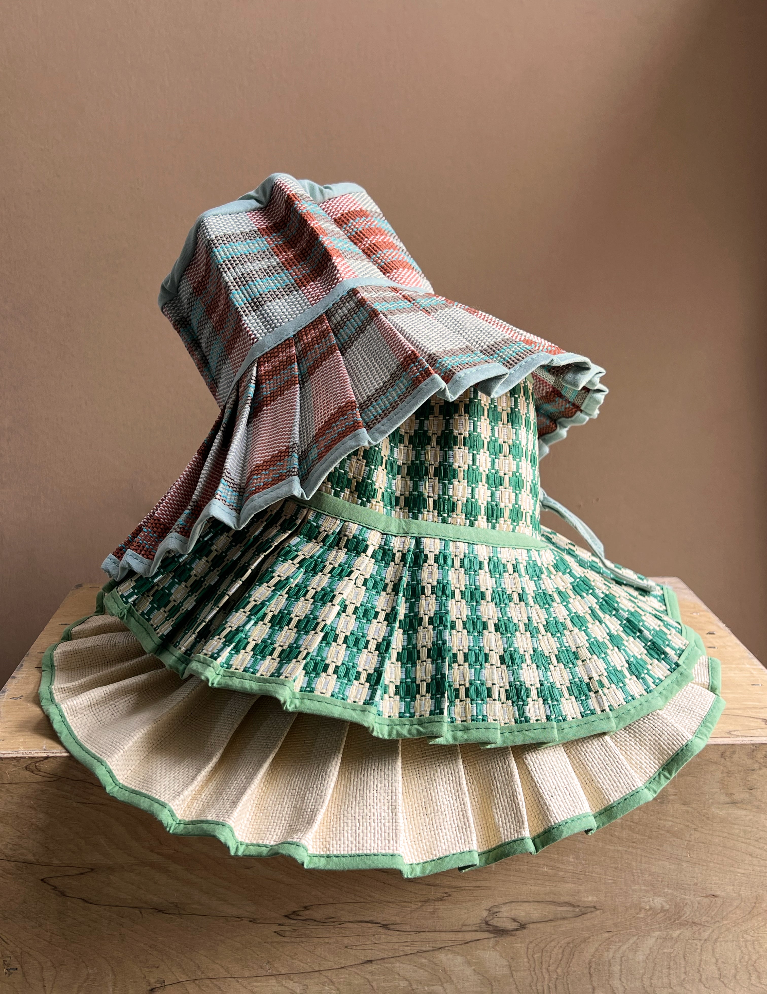 Maisie Foldable Pleated Straw Sunhat – Cuffs.
