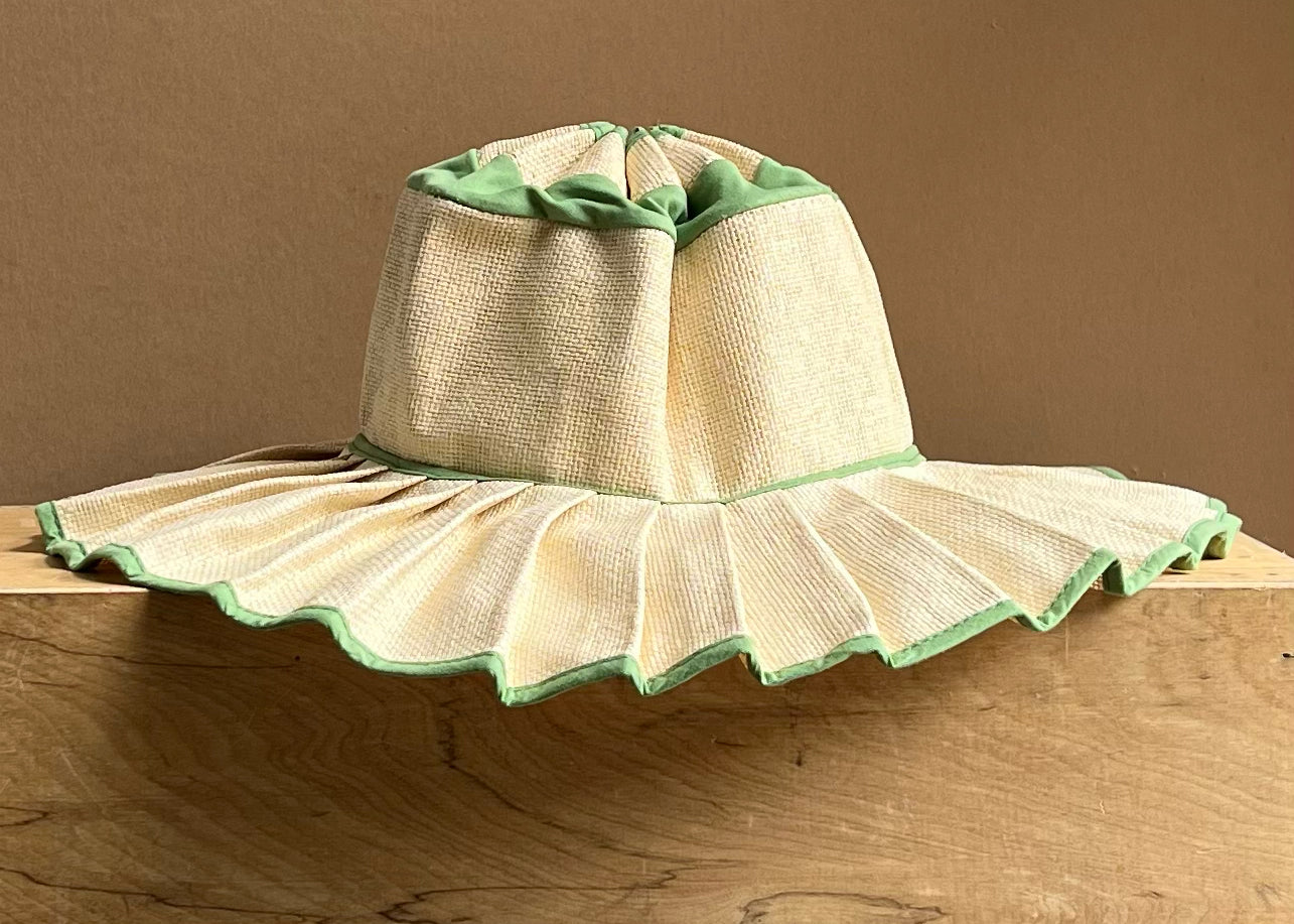 Maisie Foldable Pleated Straw Sunhat