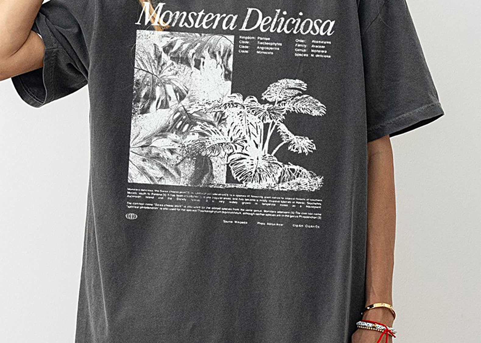 monstera clothes Monstera Deliciosa Oversized Tee