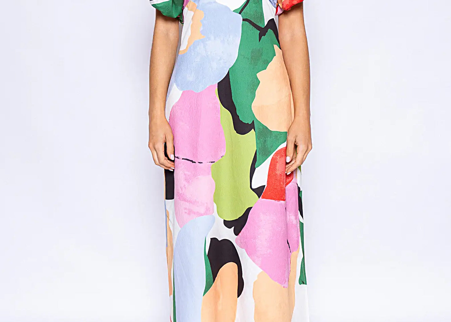 olinda midi dress THE ROW Olinda Fit-And-Flare Midi Dress