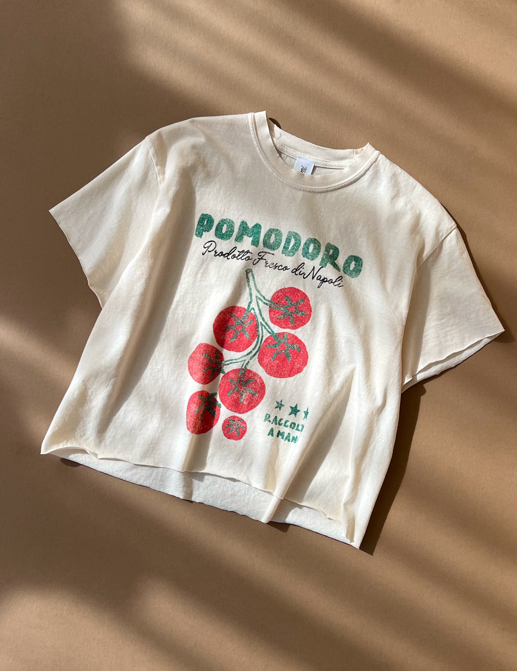 Pomodoro Cropped Tomato Tee – Cuffs.