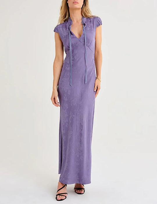 Portofino Maxi Dress White Embroidery