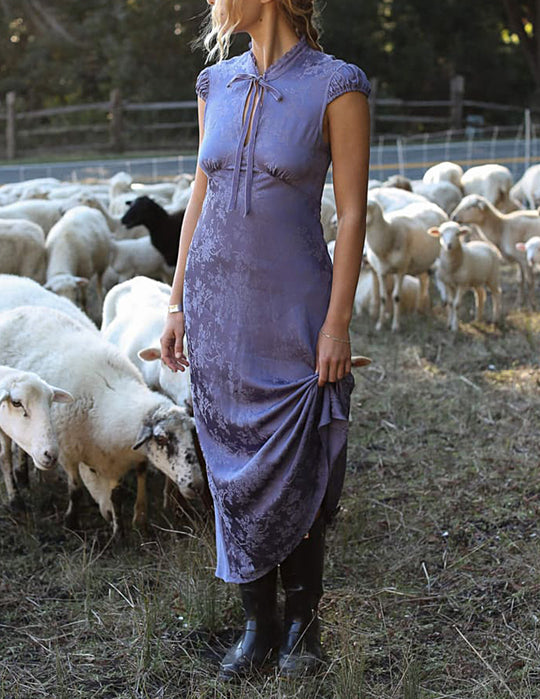 Portofino Maxi Dress Brown Zebra